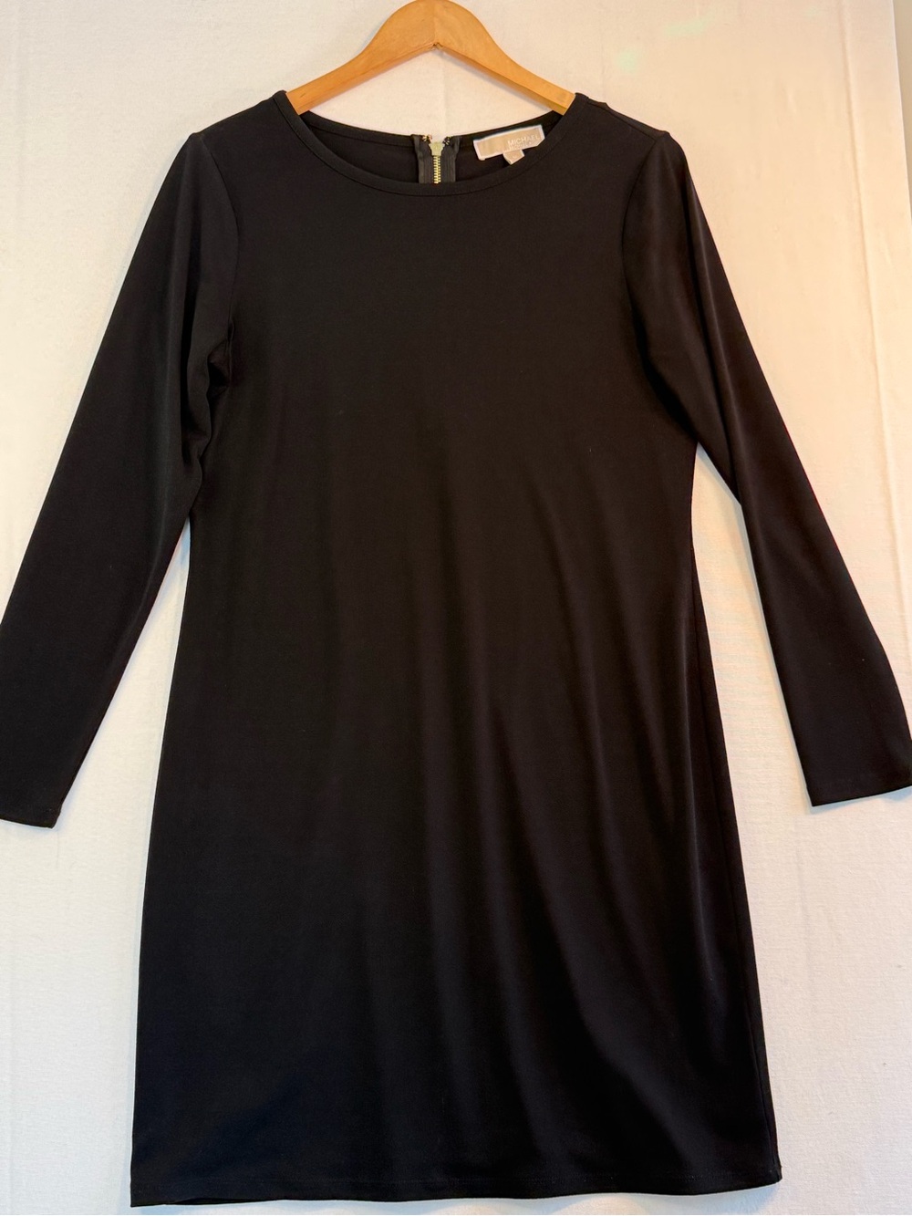 Michael Kors Black Long Sleeve Shift Dress - Classic Women's Dress Sz Medium